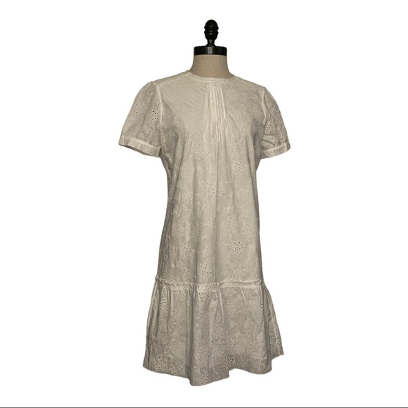 Coach Soft White Lace Round Neck Dress - Picture 3 of 7